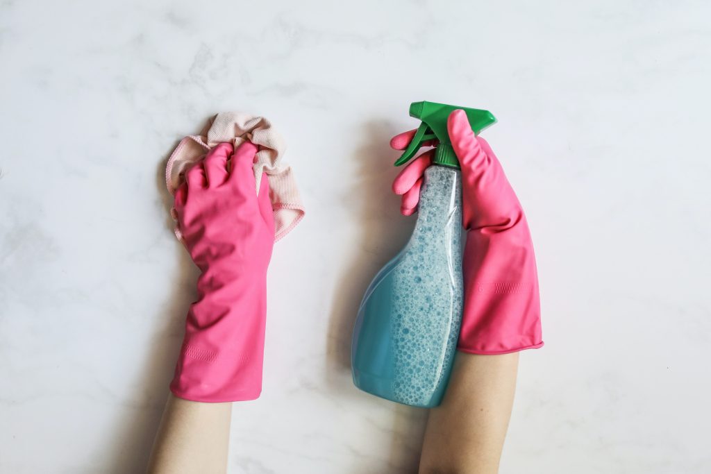 cleaning product bottle