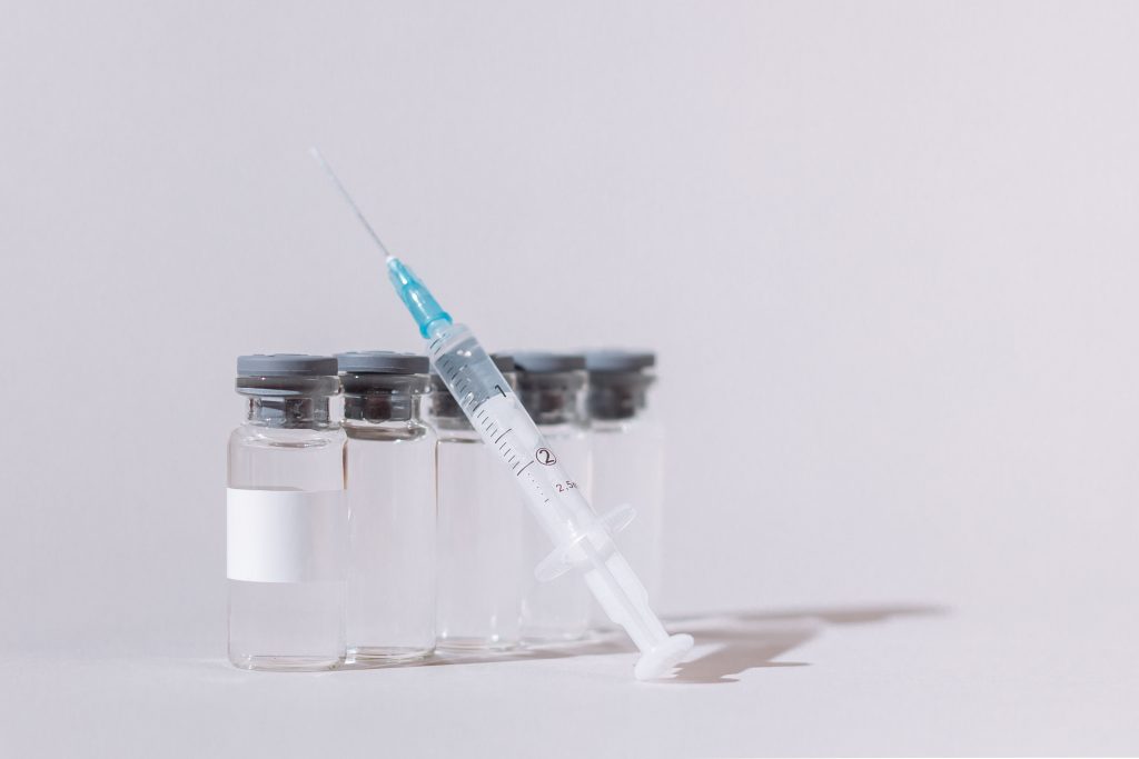 syringe and vials